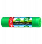 Kuchcik Szemeteszsákok szalaggal, erős, zöld, 60 literes, 10 darabos kiszerelés Kuchcik 2852 (97111155)