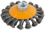Rotor Perie de sarma conica cu noduri Rotor 100 mm, prindere M14, otel (15992)