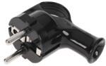  Stecher Schuko WT-40 negru, unghi 90° pentru conectare compacta (URZ3007)