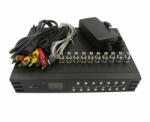  DVR 4 canale cu cabluri pentru supraveghere video, PAL/NTSC, 12V (URZ0172)