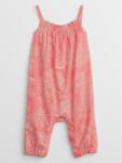 GAP Baby гащеризон с цветен принт от лен GAP GAP | Rozov | Момичешки | 50-62