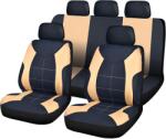 Carguard Set huse scaune auto universale Carguard Elegance, negru-bej, compatibil airbag (HSA008)