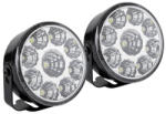VIPOW Lumini auto de zi LED 9W, 6000K, set 2 bucati, 12V, rotunde, omologare E4 (URZ3331)