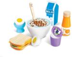 Hape Set mic dejun Hape din lemn accesorii pentru bucatarie si joc de rol pentru copii 3 ani (E3172) Bucatarie copii