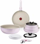 Tefal Ingenio Serenity L830SB04 Set Vase Gatit 11 Piese Antiaderent Inductie Roz (L830SB04)