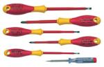  Set surubelnite izolate VDE, plate si PH, cu tester - 6 piese (10598) Surubelnita
