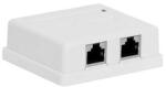 Emtex Priza retea FTP Cat 5e dubla aplicata, pentru cablu Ethernet, Emtex (KOM-EMT9)