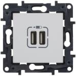 Legrand Incarcator USB dublu LEGRAND Niloe Step 398262 Alb pentru instalare sub tencuiala (398262)