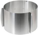 wenco Inel de tort reglabil Wenco cu scara, inaltime de 15 cm, inel de tort reglabil cu diametru de 16-30 cm, cadru de copt rezistent la caldura rotund, accesorii de copt din otel inoxidabil (555647)