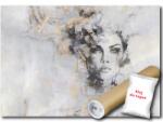 Wallarena Fotótapéta Flizelina Beton Portré Nő Arany 400x280 ragasztó ajándék (FOTOTAPETA DO SYPIALNI SALONU 15369VXV8)