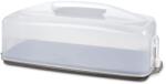 Xavax Cake Transport Box (cutie patrata pentru prajituri in cutie, recipient pentru tort care poate fi spalat in masina de spalat vase cu capac si maner de transport) negru (00111461)