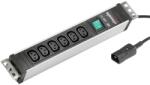Bachmann 3331121 Prelungitor 6X C13 C14 Profil Aluminiu Negru (333.1121)