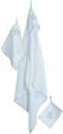 roba Set prosop pentru bebelusi roba Little Stars 3 piese bumbac frotir alb cu model stele (306102P190) Prosop