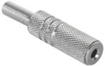  Mufa jack 3.5 mm mama stereo metalica pentru montaj pe cablu (GNI0012S)