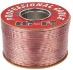  Cablu difuzor audio 2x1 mm din cupru, plat PVC transparent, 100 m (KAB0564)