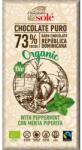 Chocolates Solé Ciocolata neagra cu 73% cacao si menta Bio, 100g, Chocolates Sole