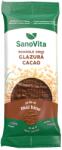 SanoVita Rondele din orez expandat cu glazura de cacao, 66g, SanoVita