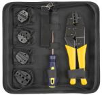  Trusa cleste de sertizare E6110 cu 5 falci interschimbabile si husa (NAR0875) Cleste