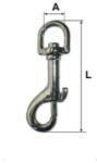  Carabina breloc 11x53 mm cu arc si inel rotativ, prindere rapida (MK-KAR53)