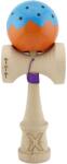 KENDAMA USA X Originala, Profesionala, Super Sticky cu Cupe Mari, din lemn 18 cm, Rulment Metalic , Albastru/Portocaliu (164447)