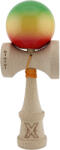 KENDAMA USA X Originala, Profesionala, Big Cups V2, Super Sticky Cupe Mari, Rulment Metalic cu Ata 55 cm, Verde/Galben/Rosu (164135)