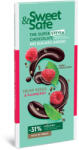 Sly Nutritia Ciocolata amaruie cu indulcitor natural de stevia Sweet&Safe, seminte de canepa, zmeura, 90 g, Sly Nutritia