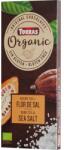 TORRAS Ciocolata neagra cu sare de mare fara zahar si gluten 70% cacao Organic, 100g, Torras