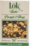LOK Dark Chocolate 70% cacao cu ananas si mango, 85g, LOK