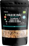 Niavis Fulgi de ovaz fini fara gluten cu spirulina, chia si seminte de canepa Eco, 200g, Niavis