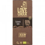 Lovechock Ciocolata raw vegana 99% cacao Extreme Dark, 70g, Lovechock