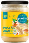 Youbio Pasta de arahide crocanta ecologica, 500g, Youbio