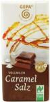 GEPA Ciocolata bio cu lapte si caramel sarat, 40g, Gepa