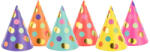 PartyDeco Шапки за парти - Микс на точки 6 бр