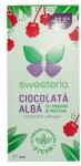 Sweeteria Ciocolata alba cu zmeura si matcha (Stevie si Erytrithol), 100g, Sweeteria