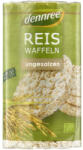 dennree Rondele ecologice din orez expandat fara sare si fara gluten, 100g, Dennree