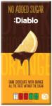 Diablo Ciocolata neagra cu portocale fara zahar, 75g, Diablo