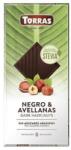 TORRAS Ciocolata neagra cu alune fara zahar si gluten 54% cacao Stevia, 125g, Torras