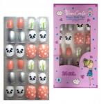 Deni Carte Műköröm Műköröm gyerekeknek öntapadós Panda Bambusz 24 db (41310)