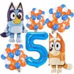 Grabo Bluey Bingo, 5. születésnapra, lufi szett, 33db