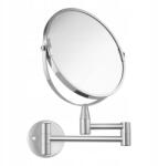 AWD Interior Smink tükör kerek ezüst nagyító kétoldalas (AWD02090705 Lusterko Ścienne do Makijażu)