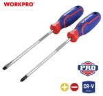 WorkPro Csavarhúzó készlet Cr-V 2 db (6.5x150mm, PH2x150mm) (WP200503)