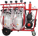 Melasty Aparat de muls oi sau capre Melasty, 2 bidoane aluminiu 40 litri, 8 posturi( ungere) (EMTTDYKC8-2AS)