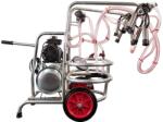 EMT Aparat de muls vaci EMT cu 2 posturi si loc de 2 bidoane - pompa vacuum ulei (EMT2+2U)