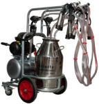 EMT Aparat de muls vaci EMT galvanizat, un bidon inox 40 litri, 2 posturi( uscat) (EMT2+1S40)