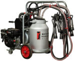 Melasty Aparat de muls vaci Melasty galvanizat, motor pe benzina, 2 posturi si bidon aluminiu 40 L (EMTDK2-PK GE A40)
