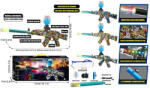 Armtoys ДЕТСКА ПУШКА АК47 С АВТОМАТИЧНО ИЗСТРЕЛВАНЕ НА ВОДНИ ГЕЛ ТОПЧЕТА
