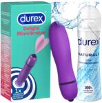 Durex Kis Kézi Vibrátor Diszkrét Durex Masszírozó Intim Síkosító Gél (MAŁY DYSKRETNY WIBRATOR + ZEL DUREX)