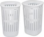 Brabantia Coșuri de rufe Collect-It 55 l, albe, 2 buc (247880)