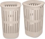 Brabantia Coșuri de rufe Collect-It 55 l, bej, 2 buc (247866)