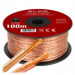 BLOW Professzionális Hangszórókábel Kéteres Led Orsó 2x0, 75mm 100m (73-323#)